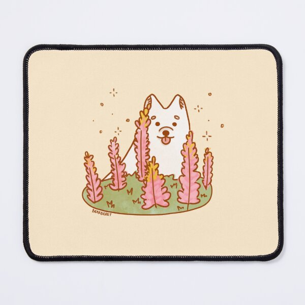Item preview, Samoyed Dog with Hyacinth Flowers designed and sold by bearberetstudio.