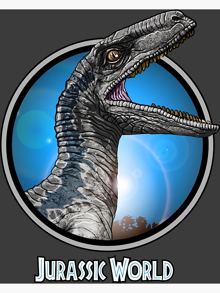 "Jurrassix World/Jurrassix Park Velociraptor/Raptor-Blue" Poster for