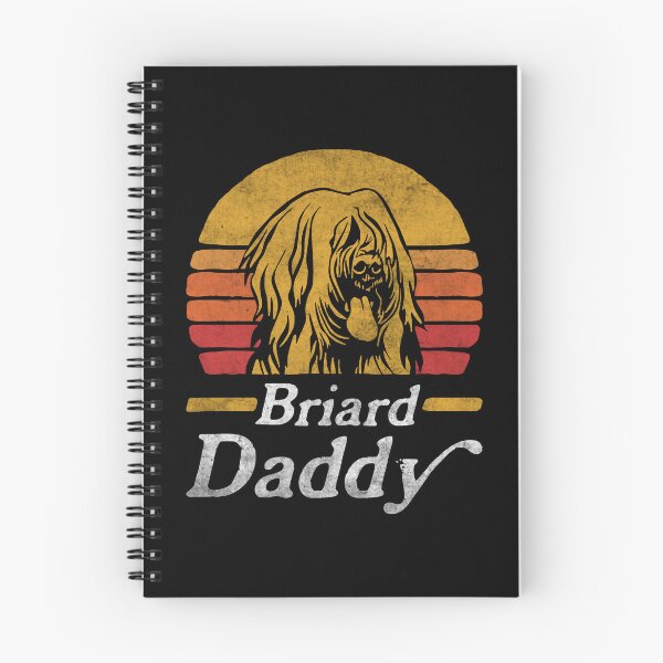 Item preview, Retro Vintage Briard Daddy designed and sold by More Cute Dogs.