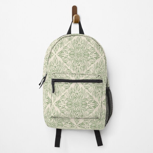 Item preview, Classic foliage damask in sage leaf green and cream designed and sold by FrancesPoff.