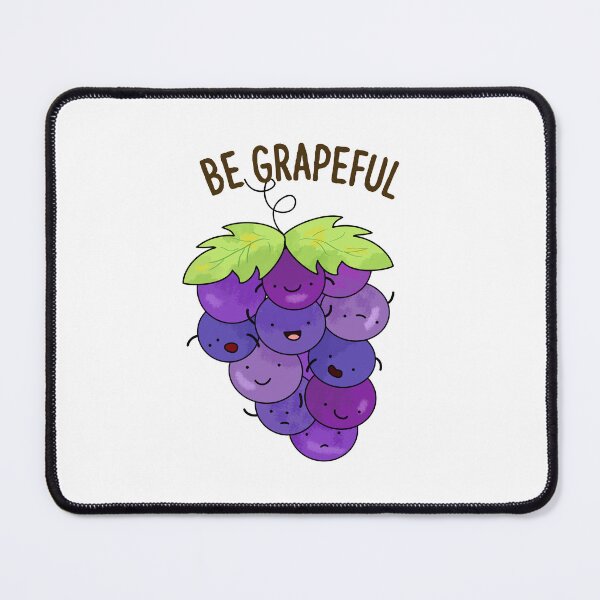 Item preview, Be Grapeful Funny Grateful Grape Puns designed and sold by punnybone.