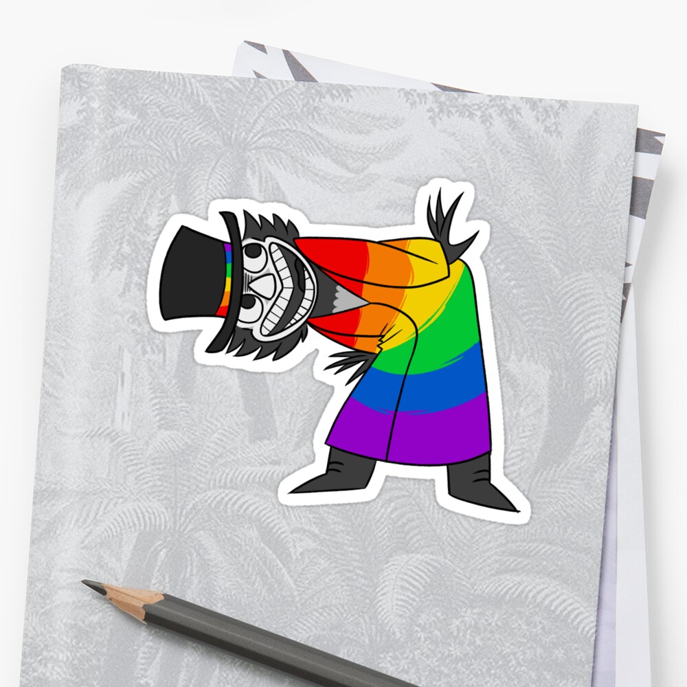 Lil Babadook Gay Icon Stickers By Nosferatucreep Redbubble
