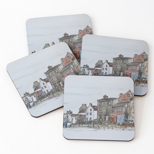 Item preview, Behind the Staithes Houses designed and sold by Robert Petcher Art.