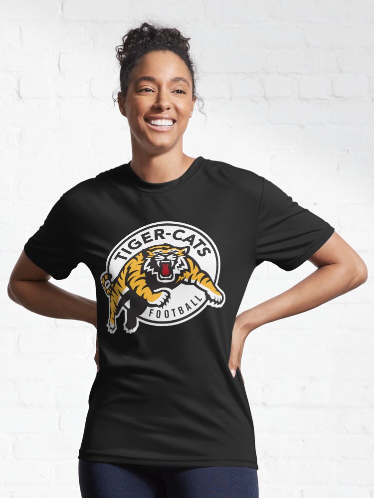 Cfl Hamilton Tiger Cats Logo Black T-shirt For Men Hamilton Tiger