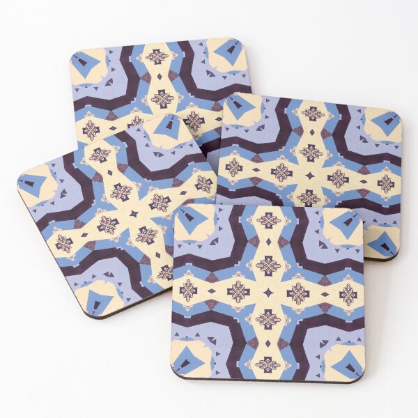 Item preview, Modern Art Deco Digital Age by Jenny Meehan 2 Purple Tiled Pattern  designed and sold by Jenny Meehan Art Prints and Patterns  .
