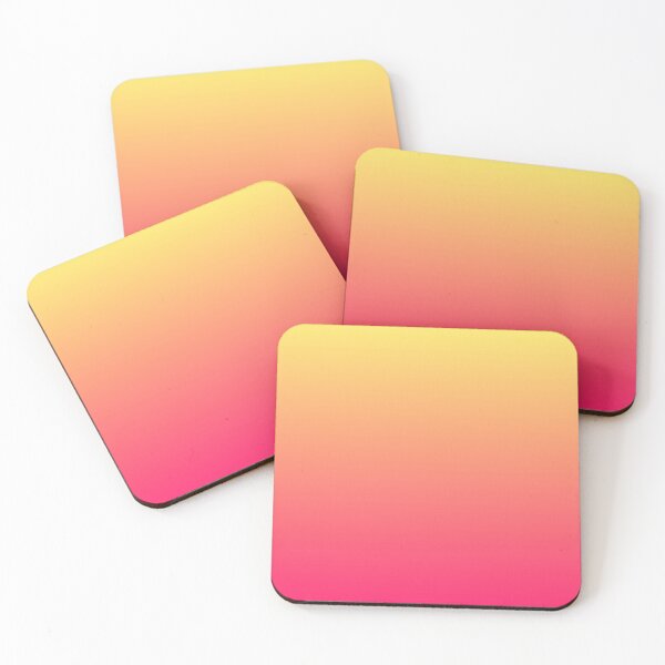 Item preview, preppy modern chic girly hot pink orange fuschia ombre designed and sold by LEILA ART SPACE.