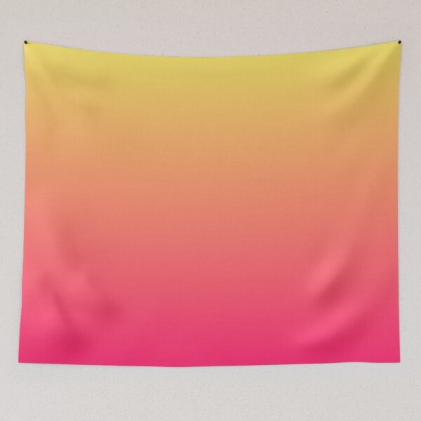 Item preview, preppy modern chic girly hot pink orange fuschia ombre designed and sold by LEILA ART SPACE.