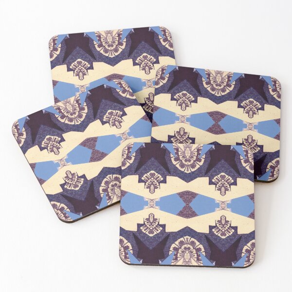 Item preview,  Modern Art Deco Digital Age by Jenny Meehan 4 Purple Tiled Pattern  designed and sold by Jenny Meehan Art Prints and Patterns  .
