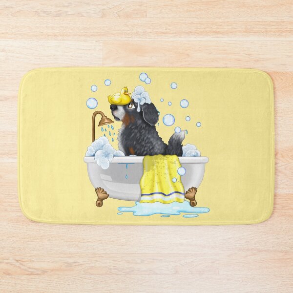 Item preview, Dog in the bath bubble bath designed and sold by ARTemyzz.