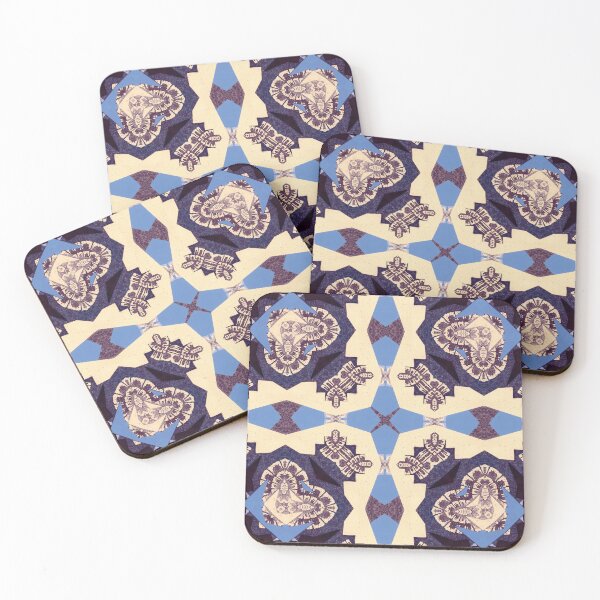 Item preview,  Modern Art Deco Digital Age by Jenny Meehan 6 Purple Tiled Pattern  designed and sold by Jenny Meehan Art Prints and Patterns  .