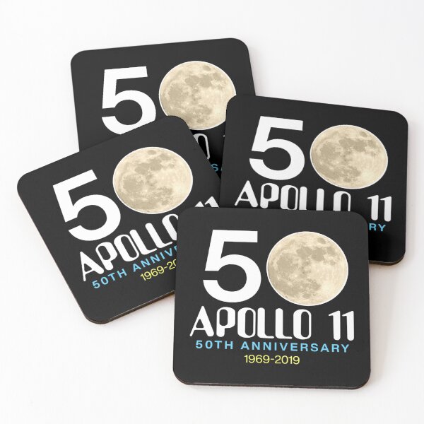 Aperçu de l'œuvre 50ème Anniversaire Apollo 11 1969 2019 Atterrissage sur la Lune créée et vendue par BurruKeni.