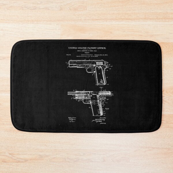 Item preview, 1911 Retro Vintage Handgun Diagram Blueprint Pistol 45Acp designed and sold by BurruKeni.