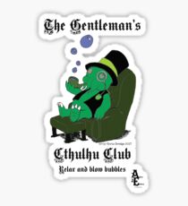 Gentleman's Cthulhu Club - Relax with Bubbles Sticker