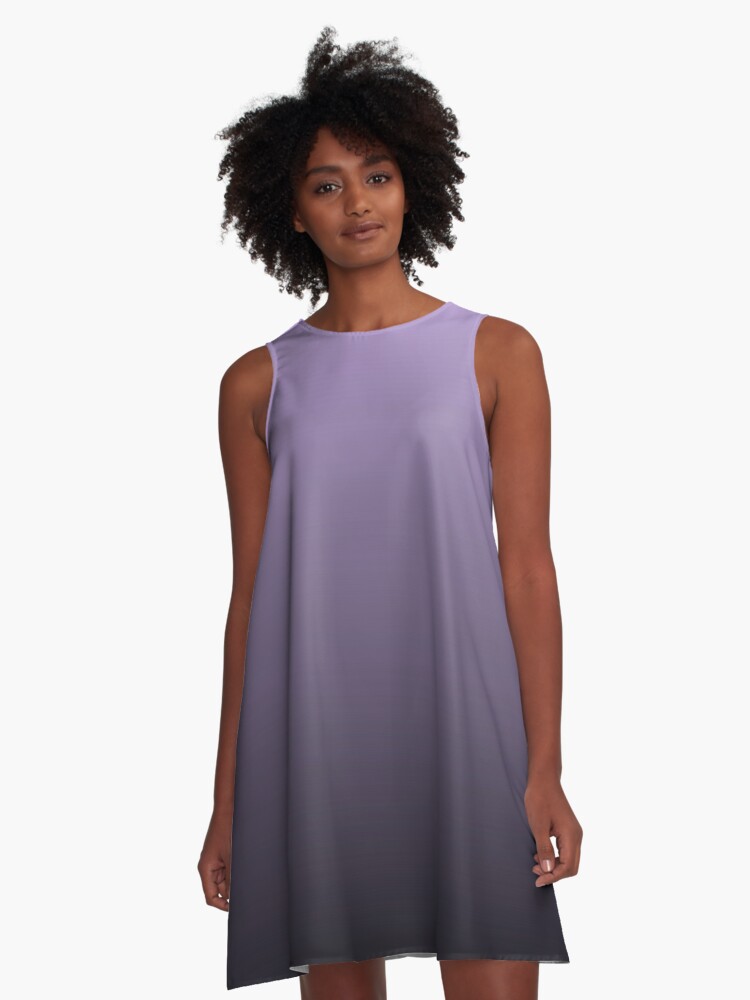 Black and outlet purple ombre dress