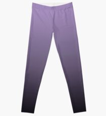 modern elegant girly black purple ombre Leggings