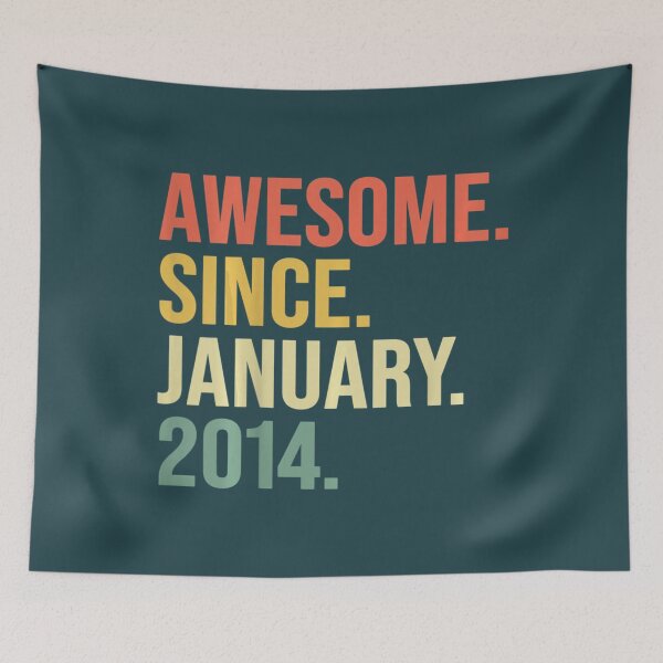 Item preview, Kids Awesome Since January 2014, 6 Years Old, 6Th Birthday designed and sold by HoteiChiko.