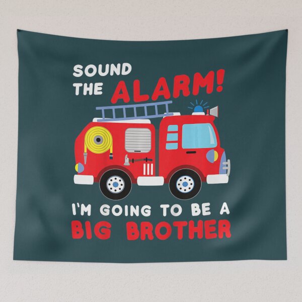 Item preview, Kids Im Going To Be A Big Brother Firetruck Baby Reveal designed and sold by HoteiChiko.