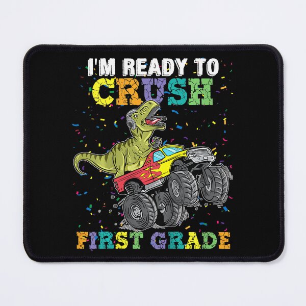 Item preview, Kids I'm Ready To Crush First Grade Monster Truck Dinosaur Boys designed and sold by HoteiChiko.