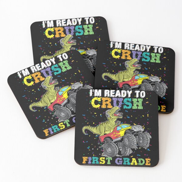 Item preview, Kids I'm Ready To Crush First Grade Monster Truck Dinosaur Boys designed and sold by HoteiChiko.
