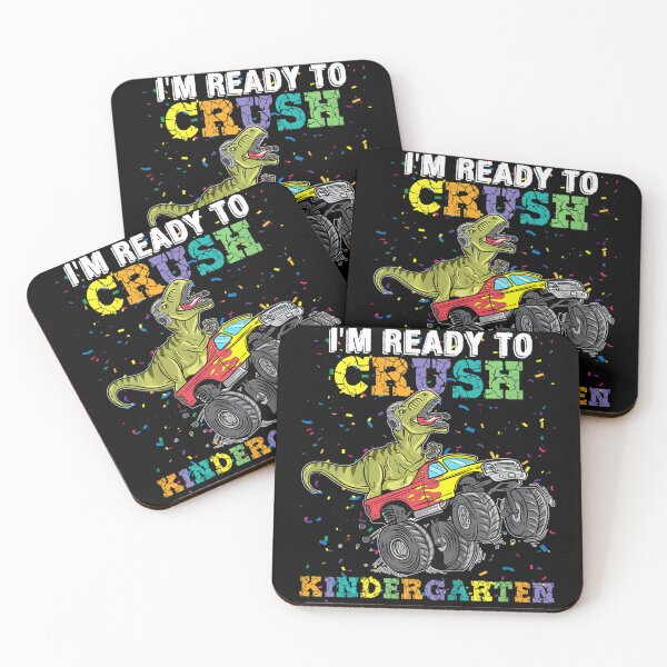 Item preview, Kids I'm Ready To Crush Kindergarten Monster Truck Dinosaur Boys designed and sold by HoteiChiko.