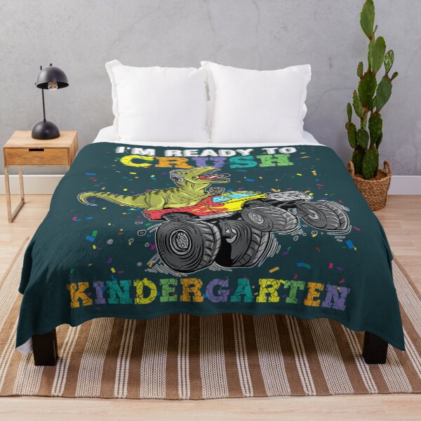 Item preview, Kids I'm Ready To Crush Kindergarten Monster Truck Dinosaur Boys designed and sold by HoteiChiko.
