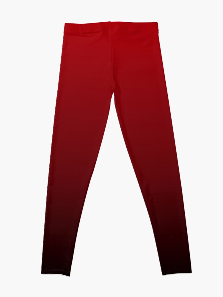 Alternate view of vintage vampire red black burgundy ombre Leggings