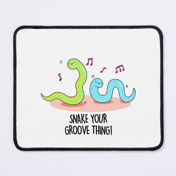 Item preview, Snake Your Groove Thing Funny Disco Worm Puns  designed and sold by punnybone.