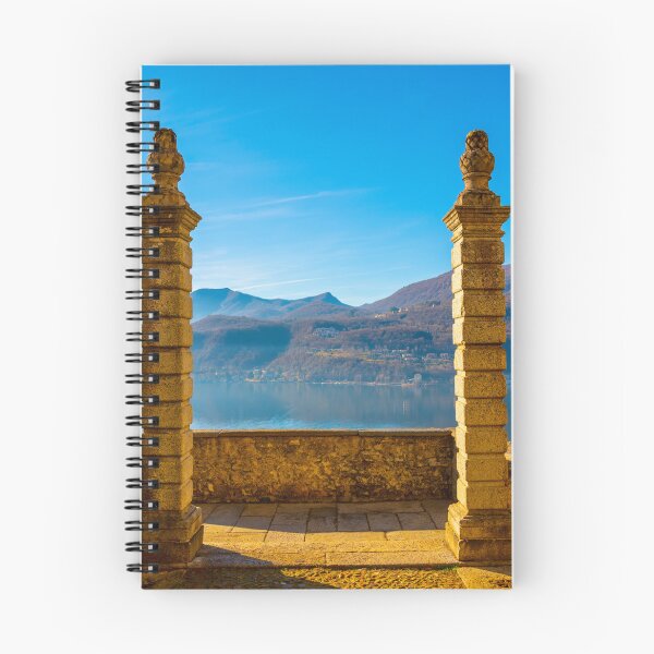 Item preview, Mountain View from Church Entrance Oratory of S.Antonio da Padova in Santa Maria del Sasso with Mountain and Lake Lugano designed and sold by Mats Silvan.