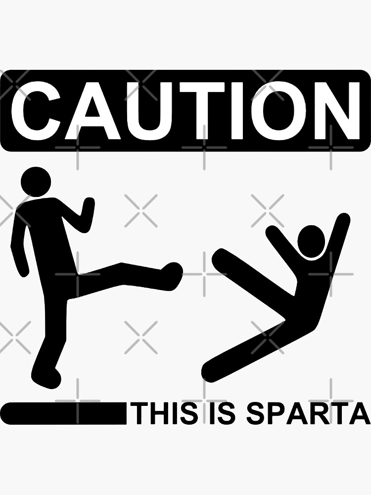 This is Sparta Meme Sticker for Sale by FunkeyMonkey9