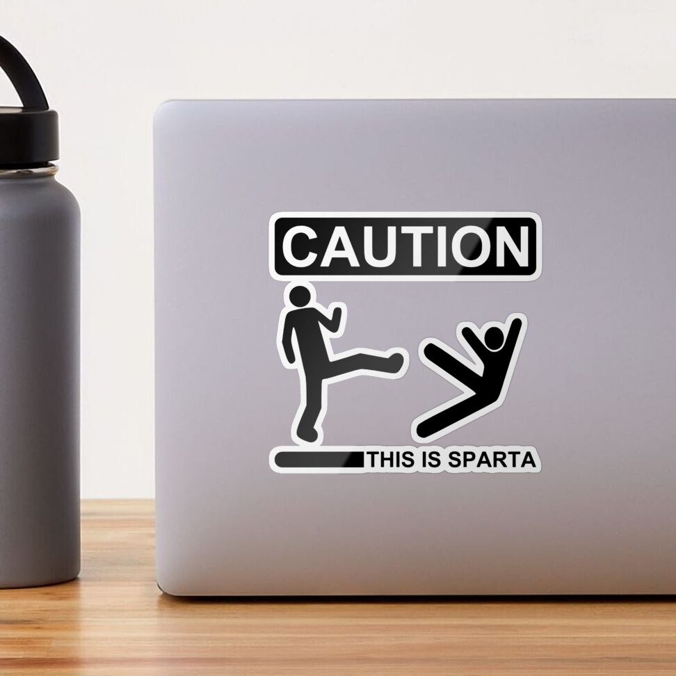 This is Sparta Meme Sticker for Sale by FunkeyMonkey9