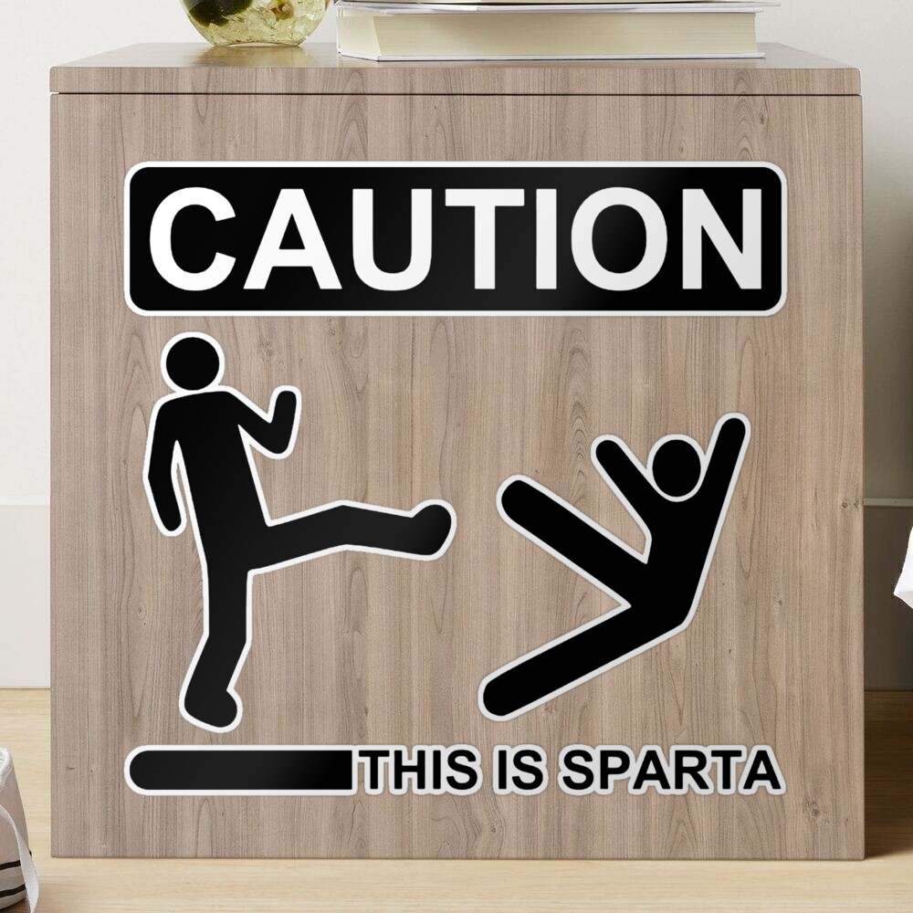 This is Sparta Meme Sticker for Sale by FunkeyMonkey9