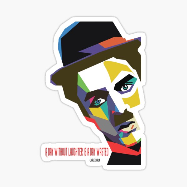 Edition limitée: Citations Charlie Chaplin Sticker