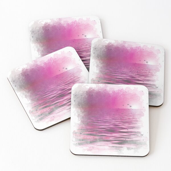 Item preview, Pink Purple Sunset - Watercolor Painting  designed and sold by Unaiza Khalid.
