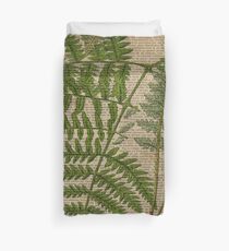 Funda nórdica vintage follaje hipster botánico imprimir hojas de helecho