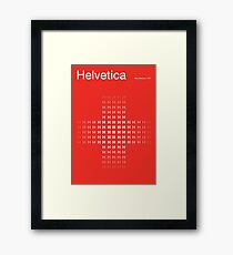 Helvetica Swiss Poster Framed Print