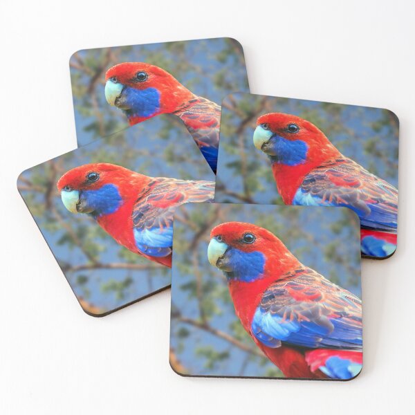 Item preview, Crimson Rosella, Platycercus elegans, Australian Red and Blue Parrot, designed and sold by Orianah.