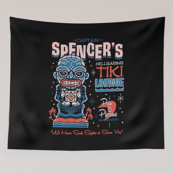 Item preview, Spencer's Tiki Lounge - Creepy Cute Horror - Surf Vacation designed and sold by Nemons.