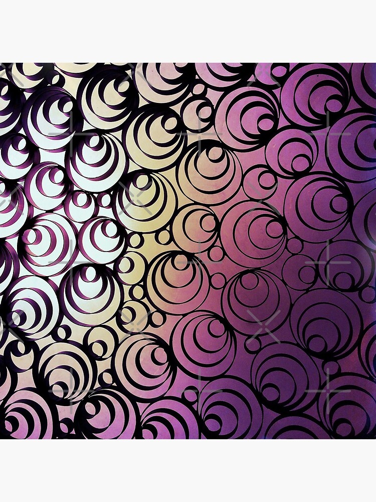 Groovy Circles - Psychedelic Geometric Art Photography by OneDayArt