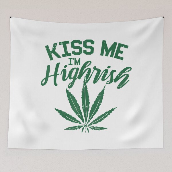 Item preview, Kiss Me Im Highrish St Patricks Day Weed Marijuana 420 designed and sold by JuroXeko.