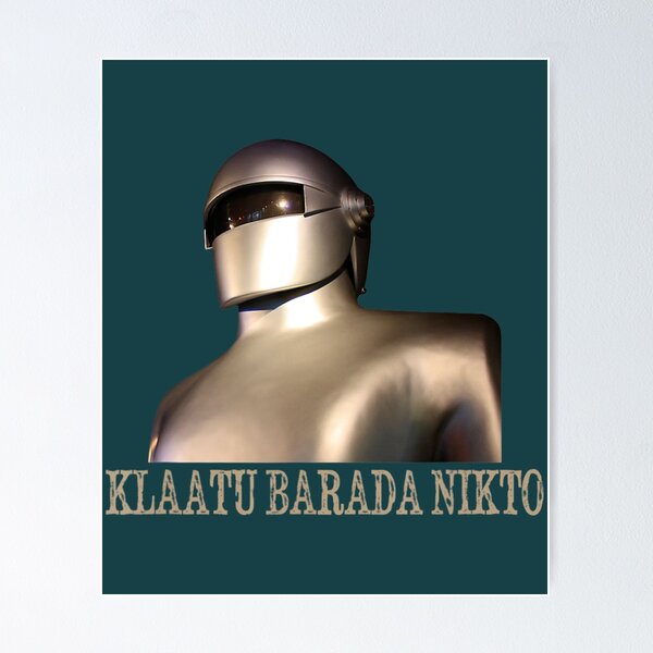 Artikel-Vorschau von Klaatu Barada Nikto Robot Sifi, designt und verkauft von JuroXeko.