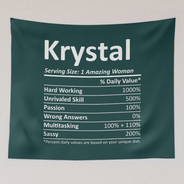 Item preview, Krystal Nutrition Personalized Name Christmas designed and sold by JuroXeko.