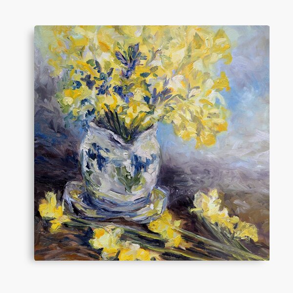 Suggestion of Daffodils Metal Print