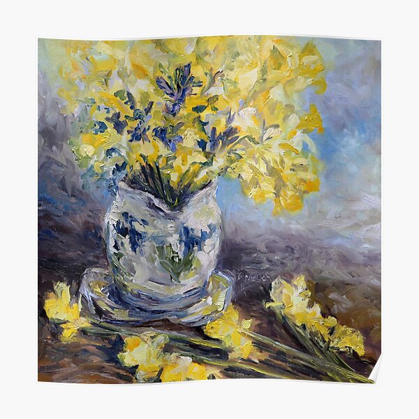Suggestion of Daffodils Poster