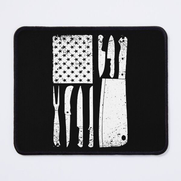 Item preview, Chef Knife American Flag Funny Butcher designed and sold by xmjajd.