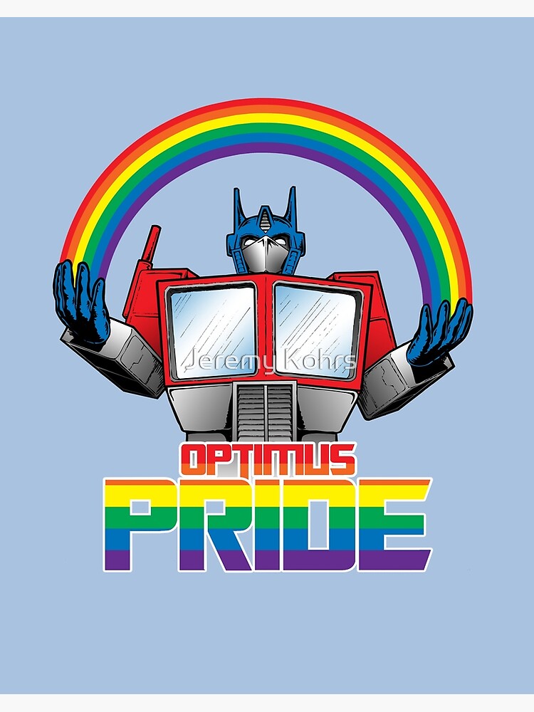 Optimus Pride Greeting Card By Kohrsfilms Redbubble