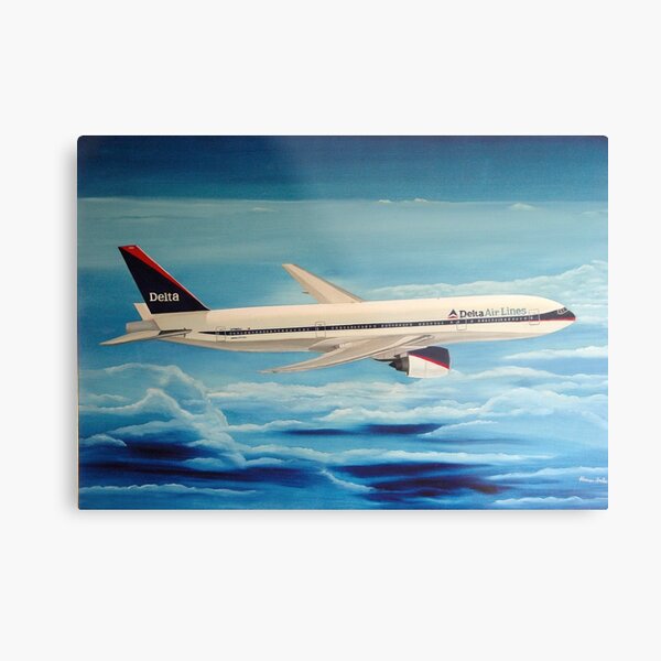 Delta Air Lines Boeing 777-200ER Metal Print
