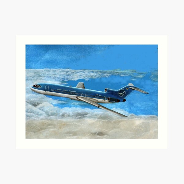Lloyd Aereo Boliviano Boeing 727-200 Art Print