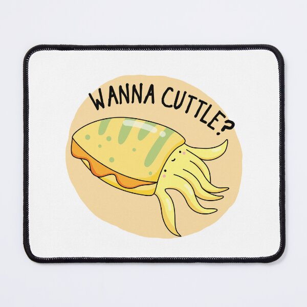 Item preview, Wanna Cuttle Funny Cuttlefish Puns designed and sold by punnybone.