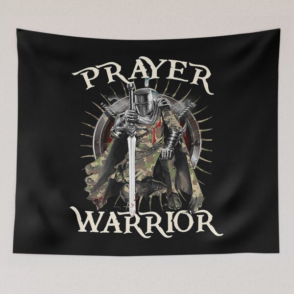 Item preview, Christian Prayer Warrior Green Camo Cross Religious Messages Premium designed and sold by nedrae.