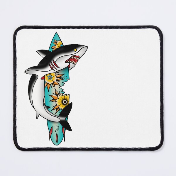 Item preview, Fkj tattoo flash shark designed and sold by franckfkj.